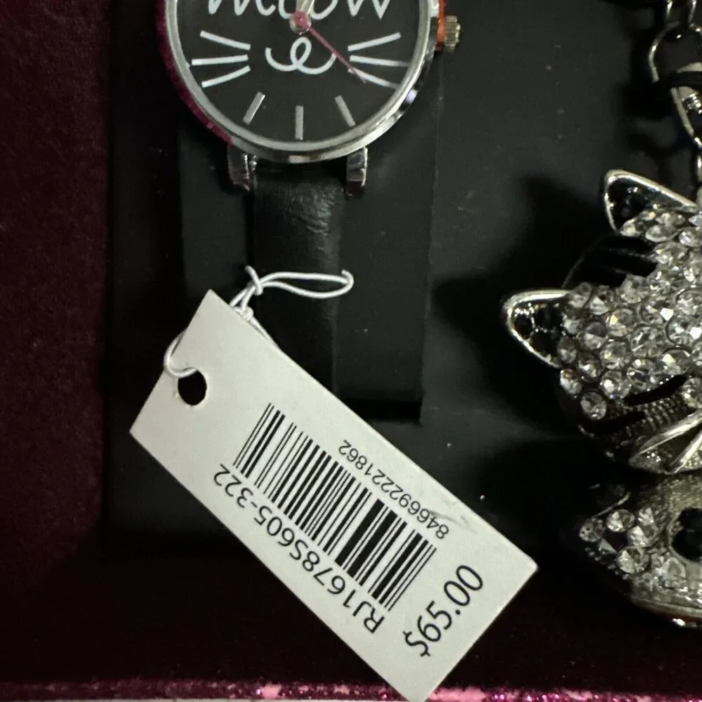 Rocawear Women’s Quartz Analog Watch‎ with Bling Kitty Keychain Gift Set